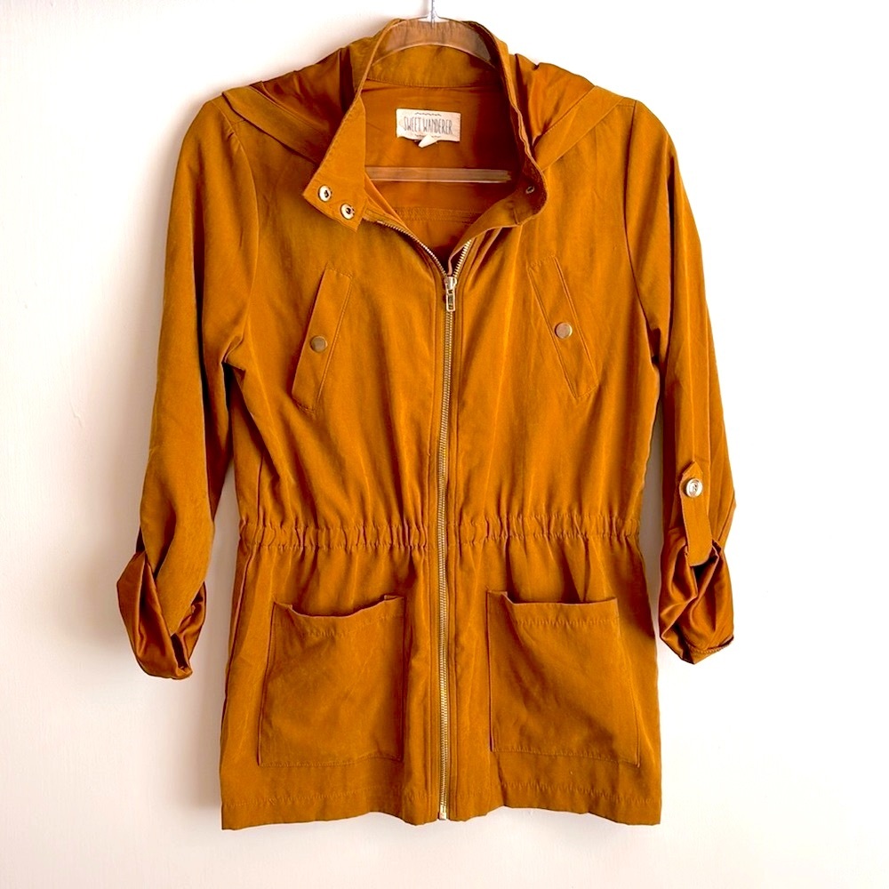 Sweet Wander- Suede Like Light Mustard Jacket